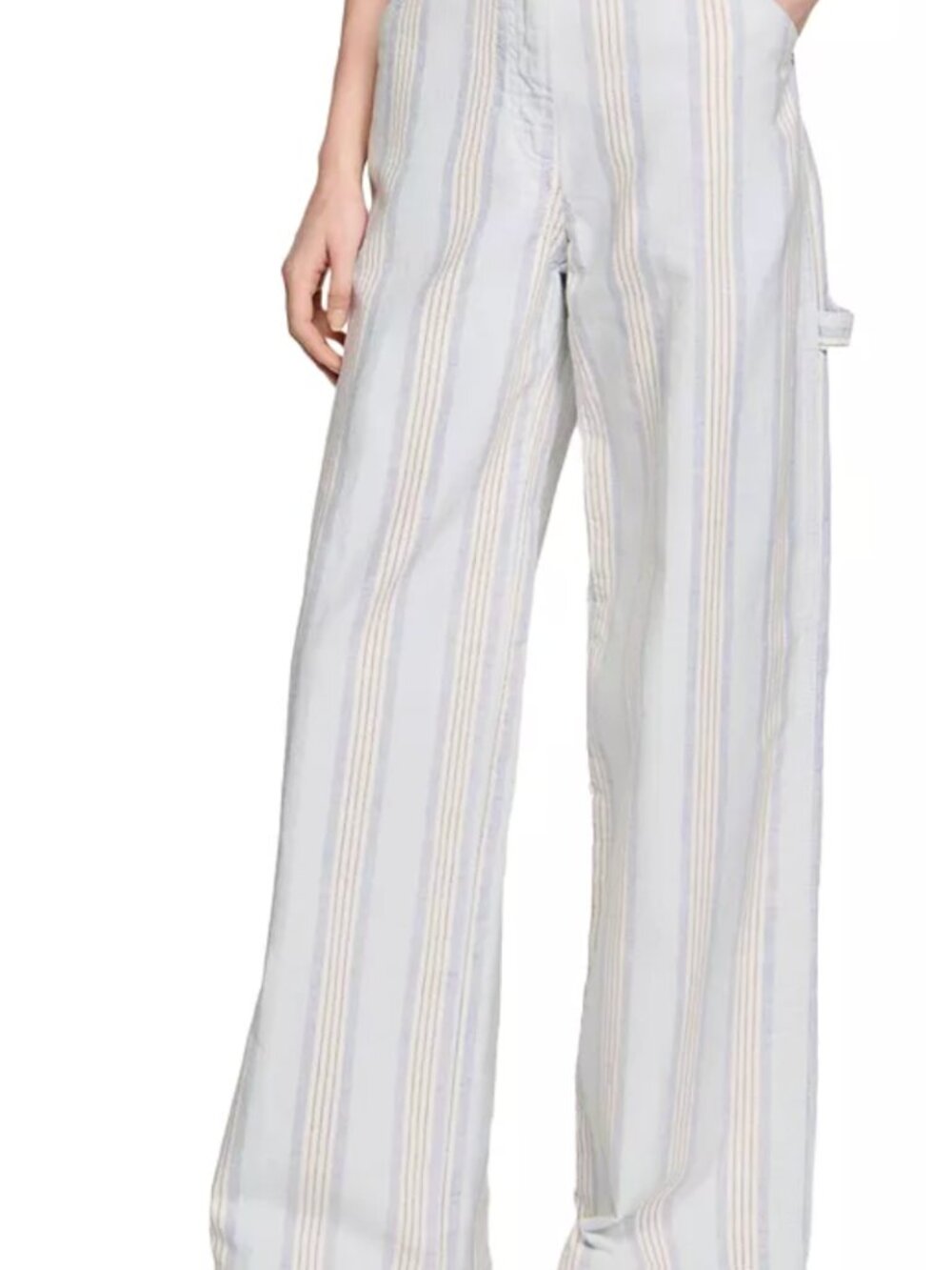 Sandro Striped Cargo Pants